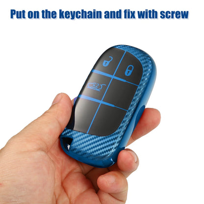 TPU 3 Button Keyless Entry Remote Cover for Jeep Cherokee Trailhawk (2018)