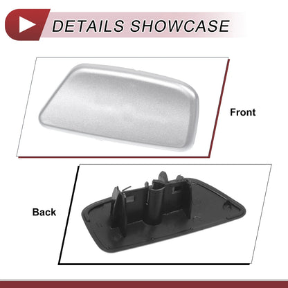 Front Left Washer Nozzle Cover for Subaru Forester (2009-2012) Silver Tone