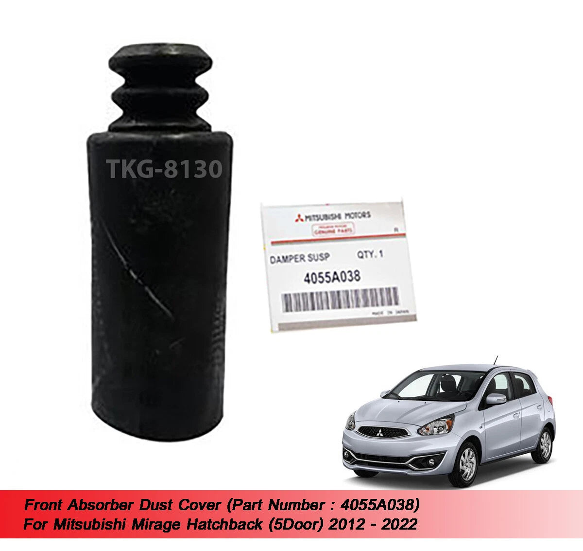 Dust Covers for Mitsubishi Mirage Hatchback (2012-2022)