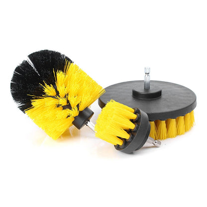 Electric Rotary Cleaning Brush Tool Kit for Car - Round Power Bristle (2023)