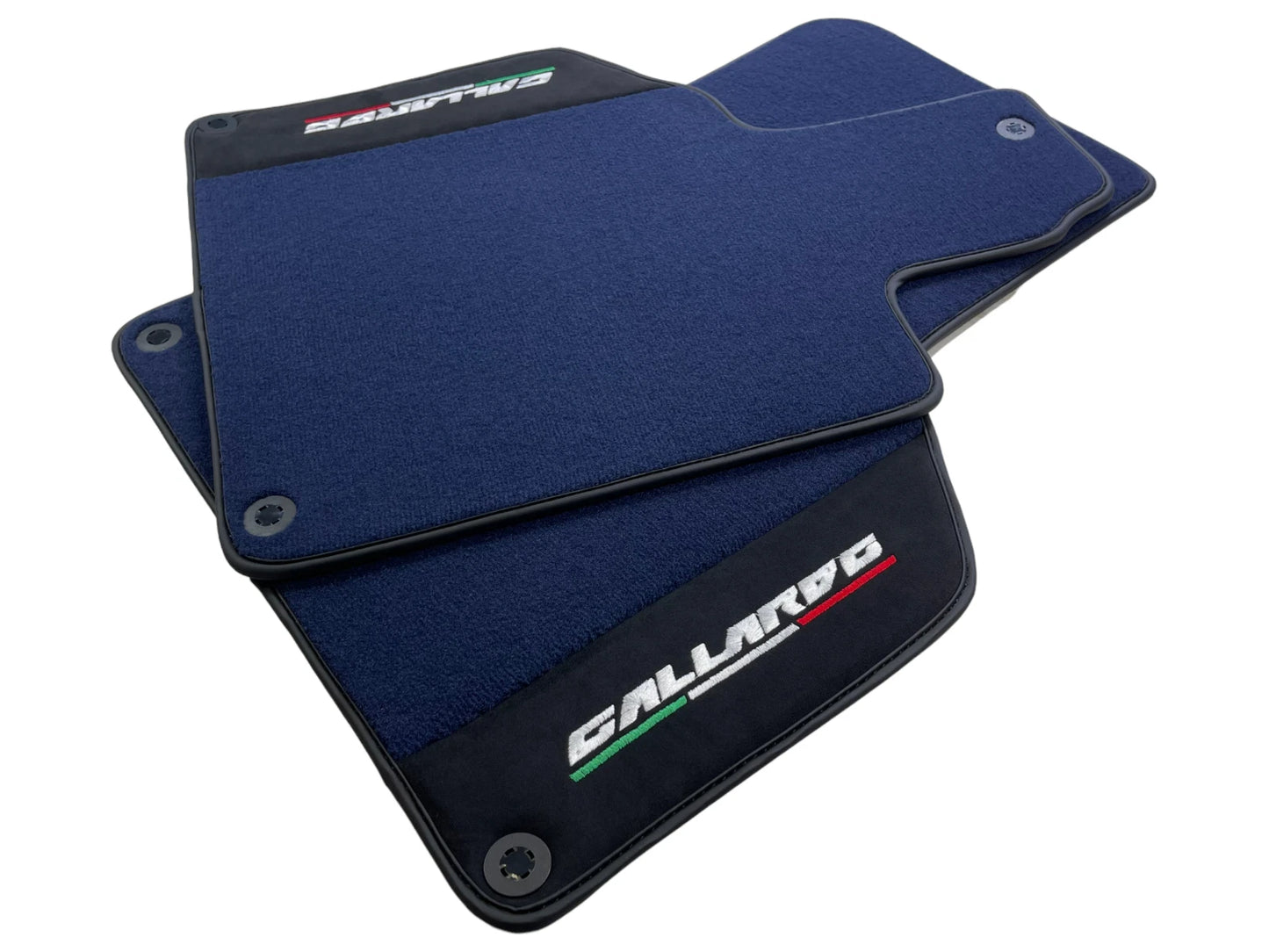 Floor Mats for Lamborghini Gallardo Dark Blue Tailored Carpets Alcantara Leather