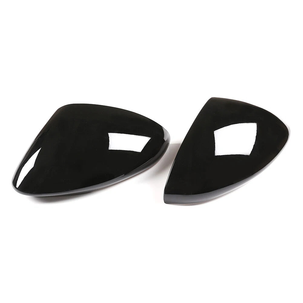 Glossy Black Side Rearview Mirror Caps for Alfa Romeo Stelvio (2017-2022)