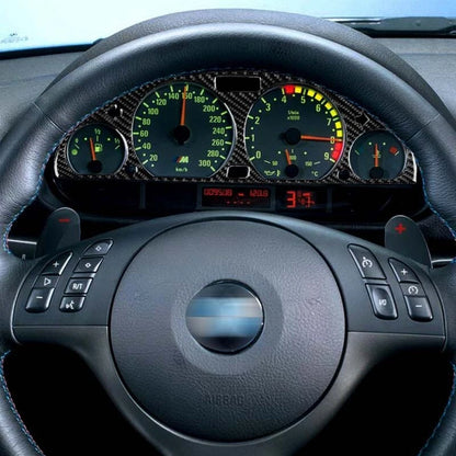 Carbon Fiber Inerior Speedmeter Cover Trim fit For BMW 3 Series E46 1998-2005