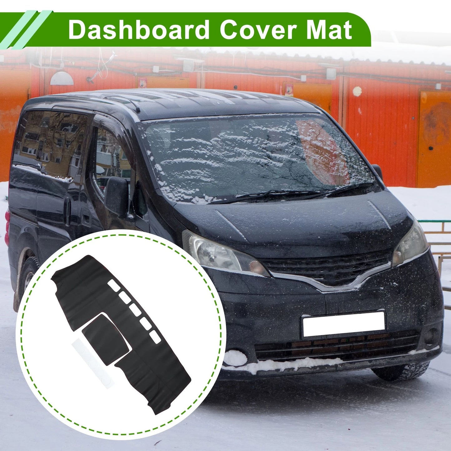 Dashboard Cover Mat for Nissan NV200 (2010-2016) Black Red