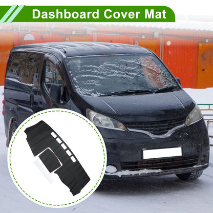 Dashboard Cover Mat for Nissan NV200 (2010-2016) Black Red