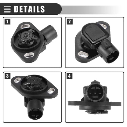 Throttle Position Sensor for Honda Accord (2003-2007) Black Plastic