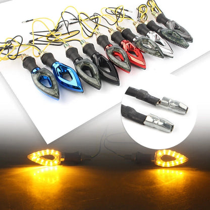 2 x LED Amber Turn Signal Lights for Yamaha Motorcycle
