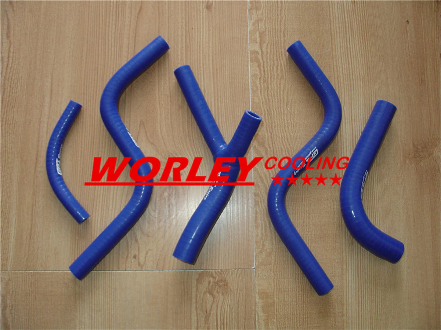 BLUE silicone radiator hose kit for HONDA CR125R (1987-1988)