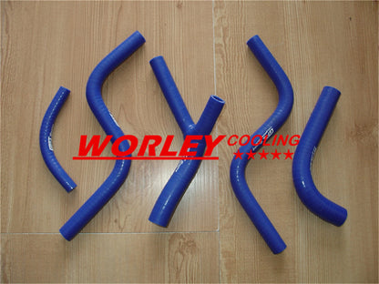 BLUE silicone radiator hose kit for HONDA CR125R (1987-1988)