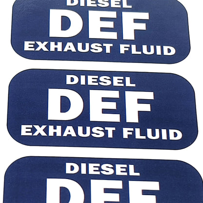 DEF Diesel Exhaust Fluid Sticker Decal Weatherproof Warning Notice 24 Pcs