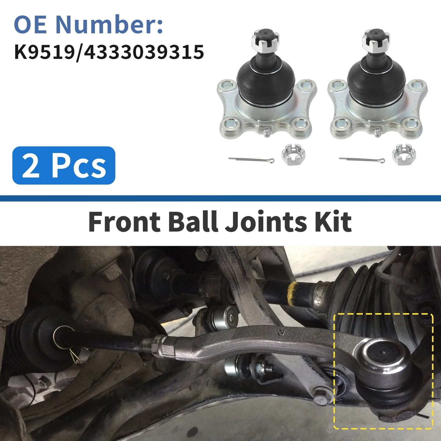 2 x Front Lower Ball Joints for Toyota 4Runner (1989–1996)
