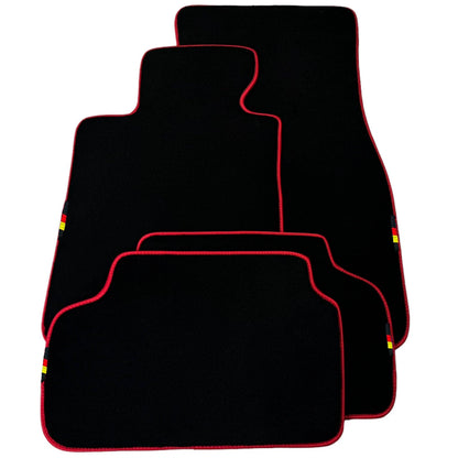 Black Floor Mats for BMW 3 Series M3 E36 with Red Trim (1992-1999)