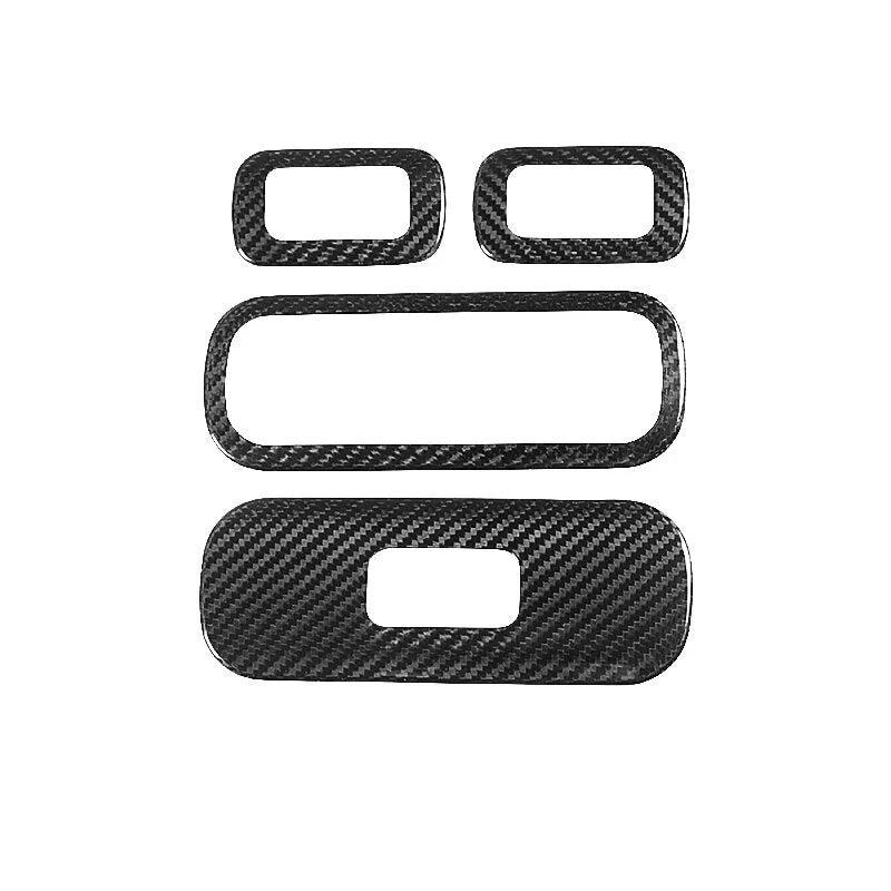 Real Carbon Fiber Window Lift Panel Cover Trim for Benz G500 G63 W464 2019-2023