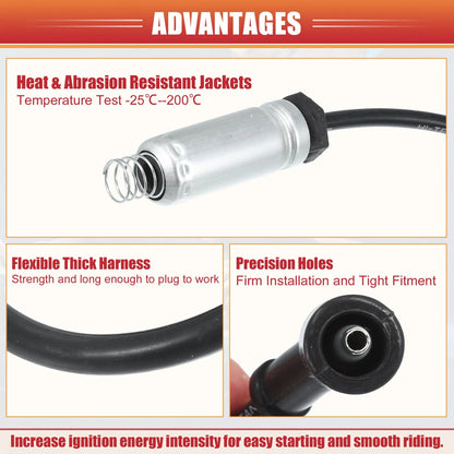 8 x Spark Plug Wire Ignition Coil Cable for Chevrolet Silverado