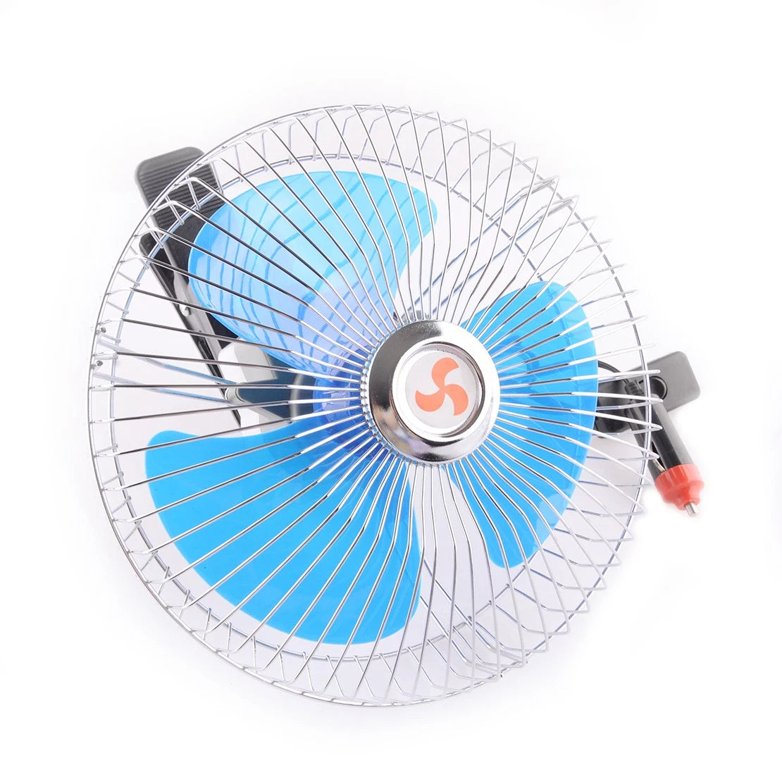 24V Oscillating Clip-On Fan for Universal Car - Portable Cooler