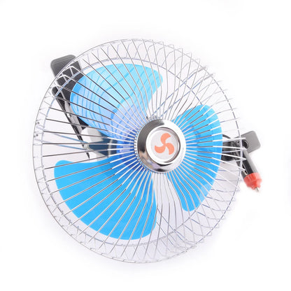 24V Oscillating Clip-On Fan for Universal Car - Portable Cooler
