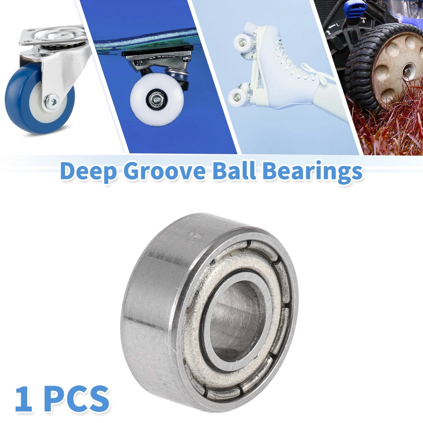 4x10x4mm Deep Groove Ball Bearings for Scooter Skateboard Wheel