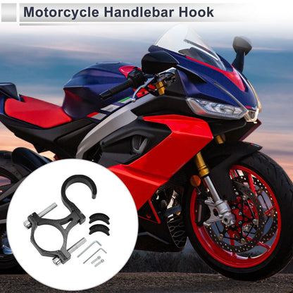 Arc Hanging Hook / Aluminum Alloy / Screws, Washers, Hex Wrench, Black for Motorcycle