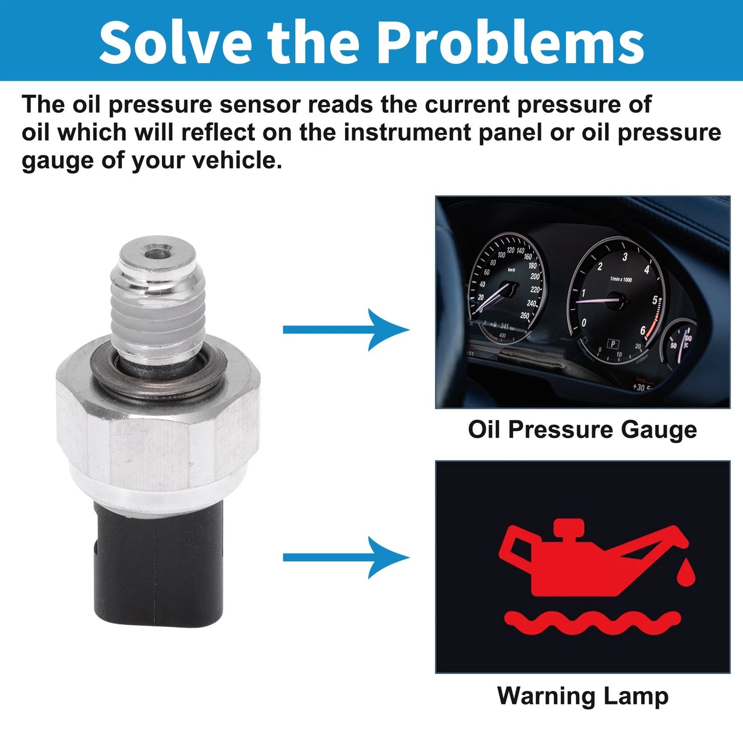 Oil Pressure Sensor for BUICK ALLURE (2009–2009)