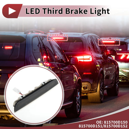 Black LED Third Brake Light for Toyota Yaris Mk3 Hatchback (2012-2020)