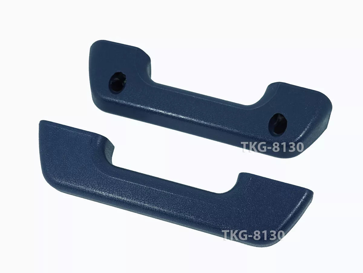 Arm Rest Door Handle Pulls 2 x Blue for Nissan 720, Datsun 720 (1980-1986)