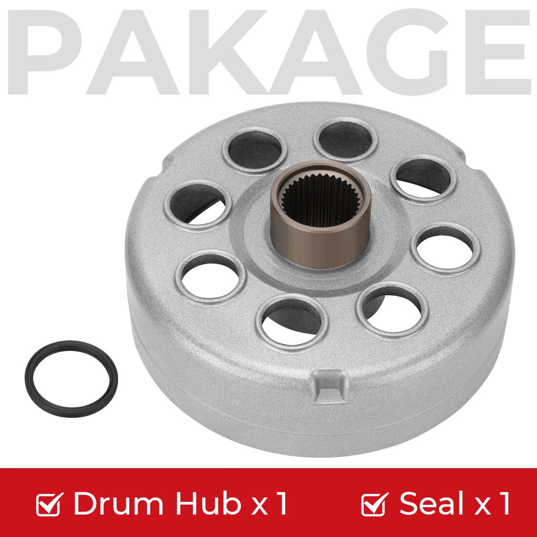 Rear Brake Drum w/Seal 2x4 for Honda FourTrax 300 (1988–2000)