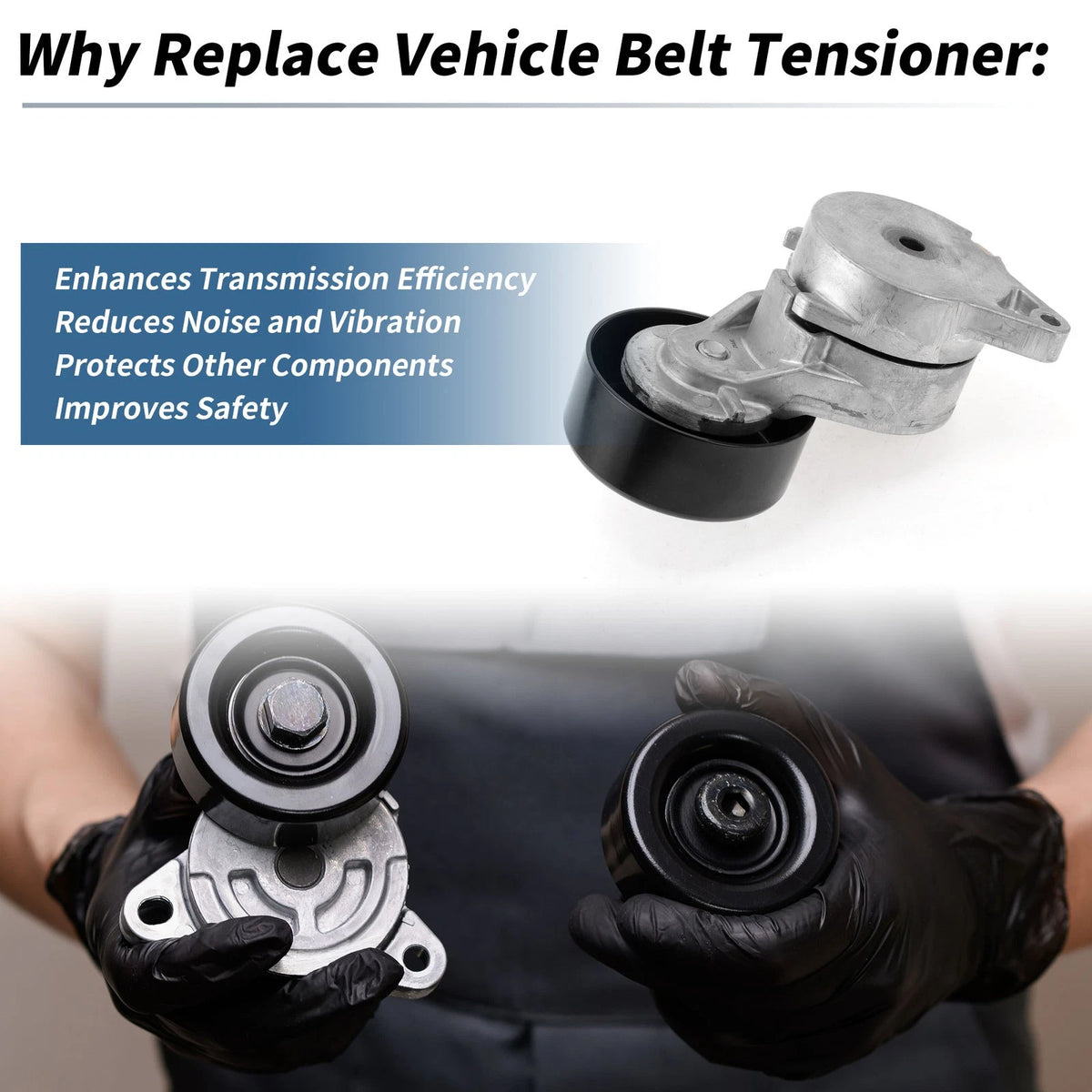 Belt Tensioner for Acura TL Metal 1 Pc (2009-2014)