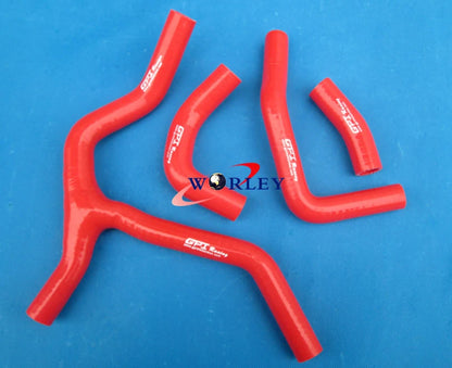Aluminum Radiator & Hose for Honda CRF450R CRF450 2013-2014 ( Blue)