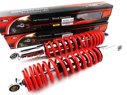365mm JBS Red/Chrome Shock Absorbers for Honda XL175