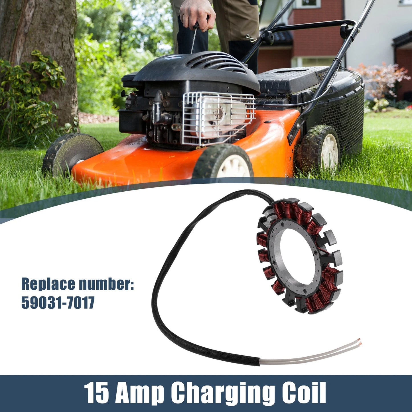 15amp / Stator Charging Coil for Kawasaki 4 Stroke Engine FR541V FR600V FR651V