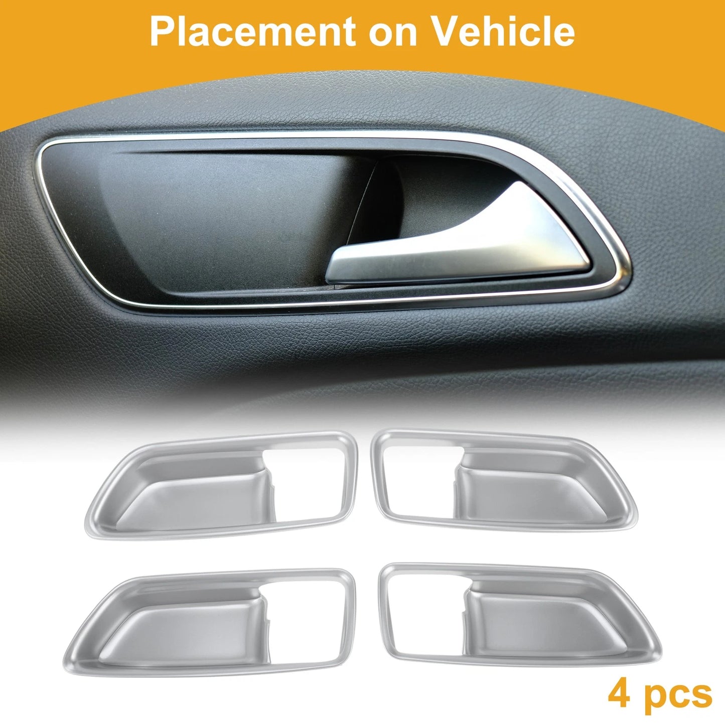 Interior Door Handle Bowl Cover Trim for Toyota Corolla (2019-2025)
