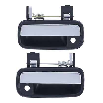 2 x Front Left & Right Outer Door Handles Chrome for Toyota Hilux (1997-2005)