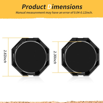 2 x Black Center Wheel Hub Caps for Polaris Sportsman 570 SP X2 (2015–2025)