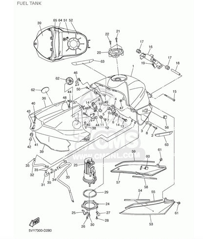 Bolts / Stainless Steel / Fuel Tank Fasteners for Yamaha YZF R1 (2004–2005)