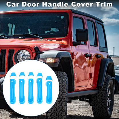 Door Handle Cover Trim for Jeep Wrangler JL (2018-2023) Blue 1 Set