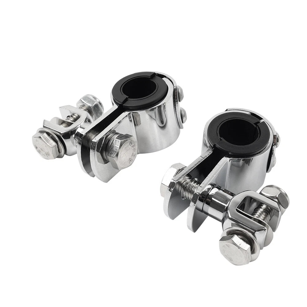 Highway Bar Foot Pegs Mount Clamps for Harley (1" 1.25")