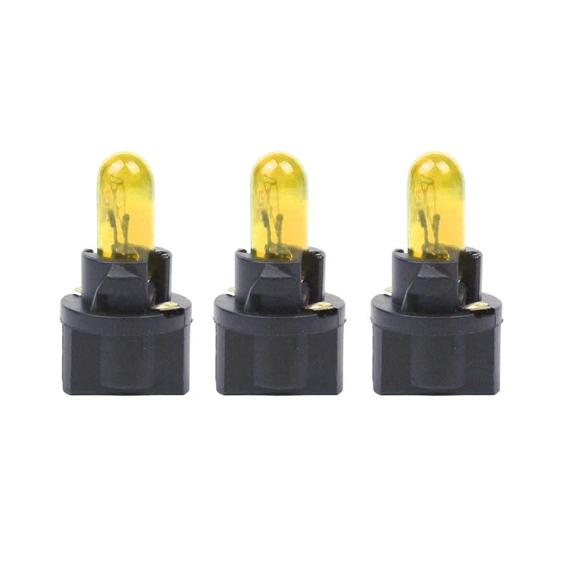 10 x T5 Yellow Dash Light Bulbs for 74-18 37 70 2721