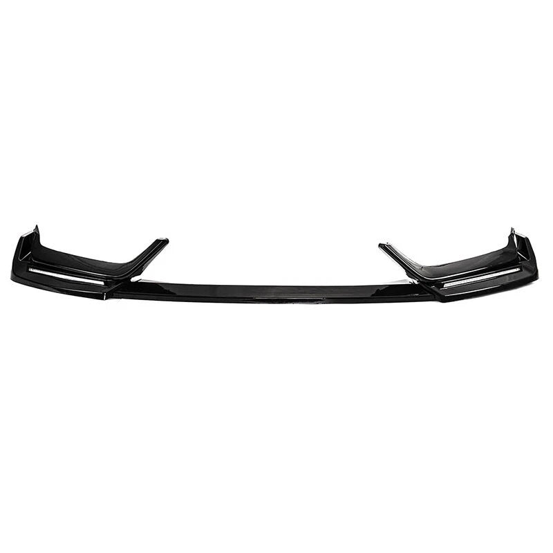 Gloss Black LED Front Bumper Lip for 17-21 Honda Civic Si & Hatchback