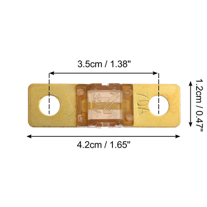 4pcs 70A 32V Bolt on AMI Fuse for Automotive Marine Audio Video System Brown