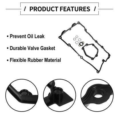 Engine Valve Cover Gasket Set for BMW 1.8L 2.0L 120i 316i 318i 320i (2004-2013)