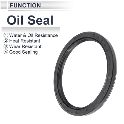 Oil seal 90x110x8mm 5 x Seal Ring Rotary Shaft Seal Nitrile Rubber Black