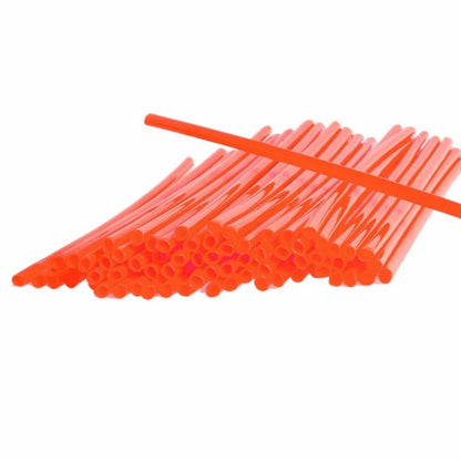 72pcs Orange Wheel Spoke Wraps for Motorcycle Dirt Bike CRF EXC YZF