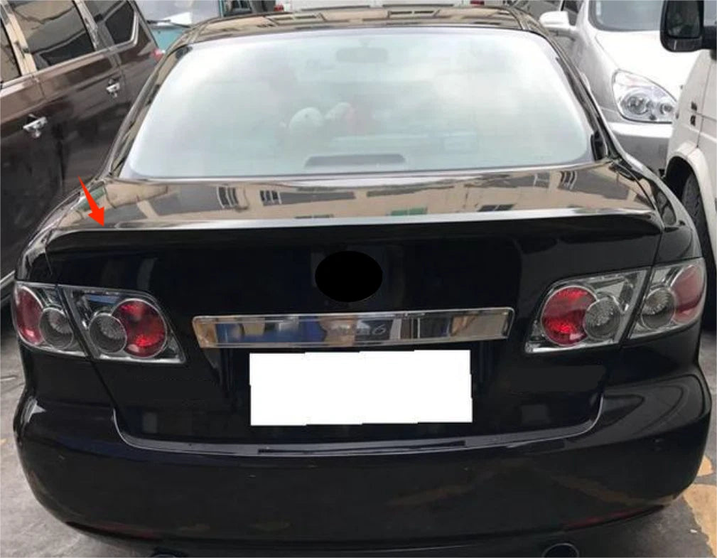 Rear Boot Spoiler Wing for Mazda 6 Sedan 4-Door Glossy Black (2003-2008)