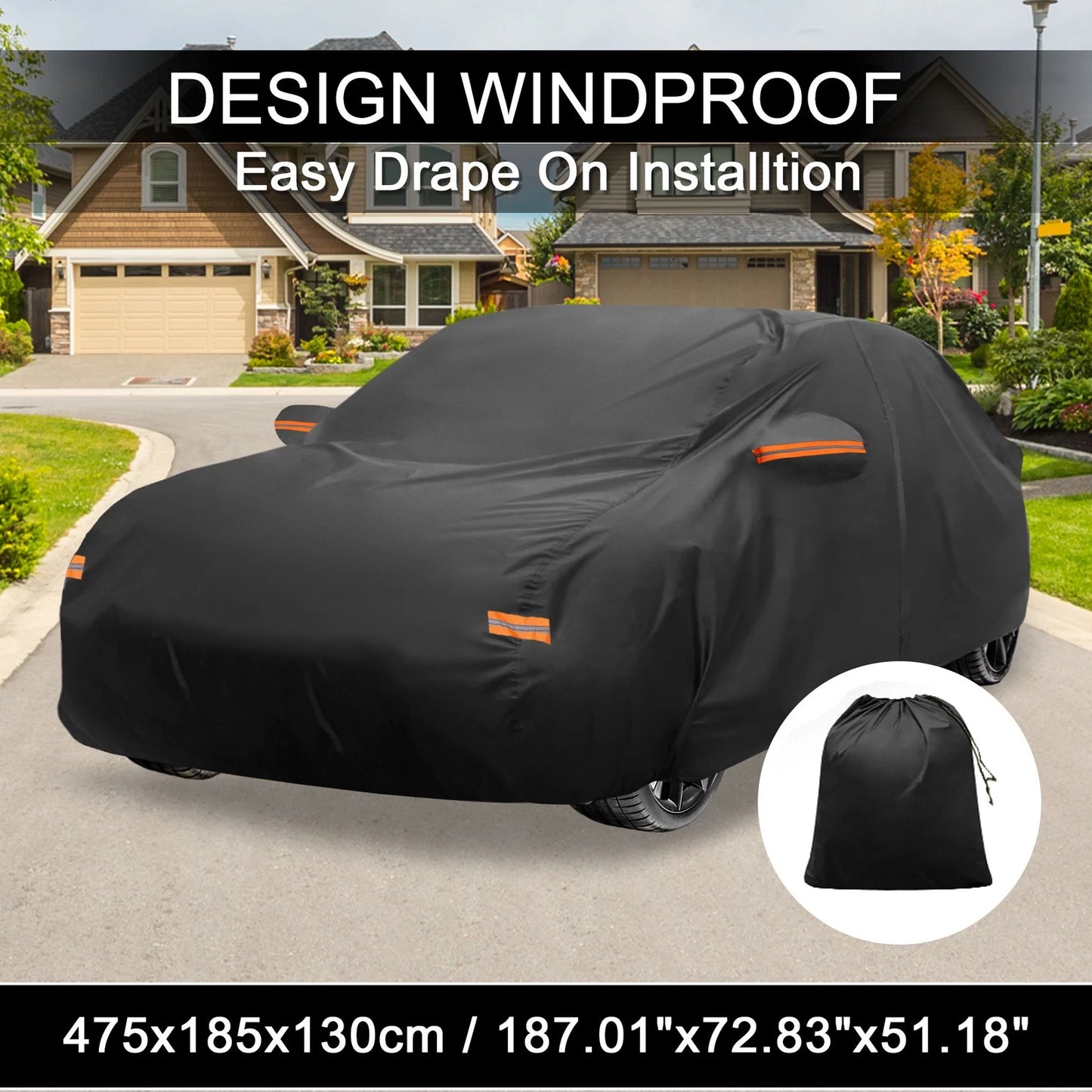 Waterproof Aluminum Film Car Cover for Subaru WRX Sedan (2015-2023)