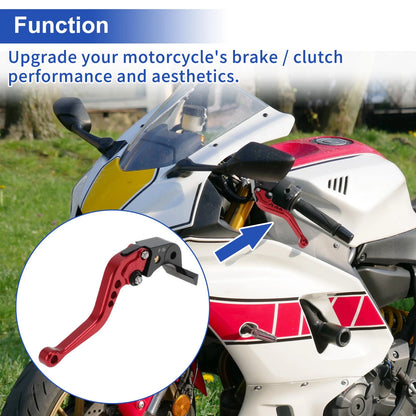 Brake Clutch Lever Aluminum Alloy Red for Yamaha R7 YZF-R7 (2021–2025)