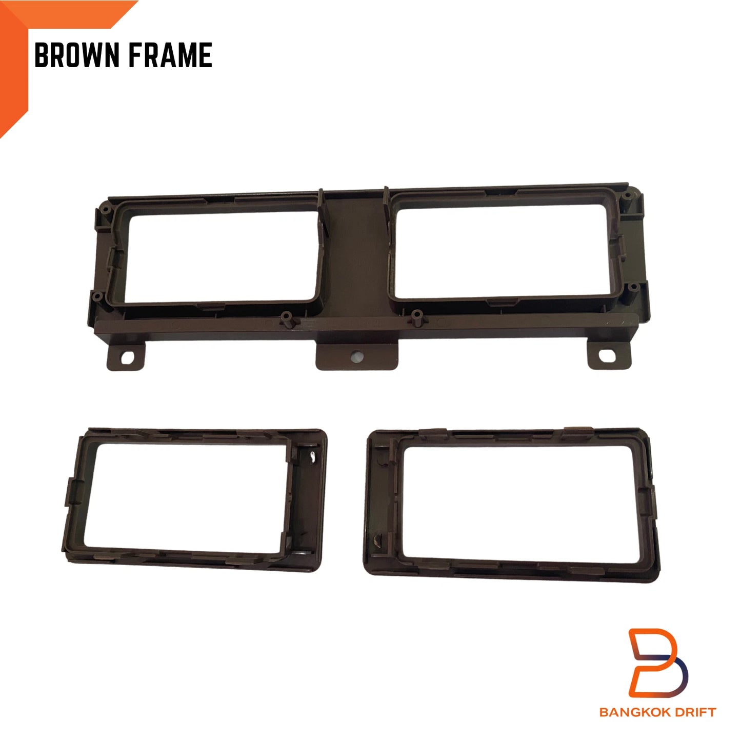 3 x Brown Air Heater Vent Frame Trim for Nissan Navara D21 (1986-1997)