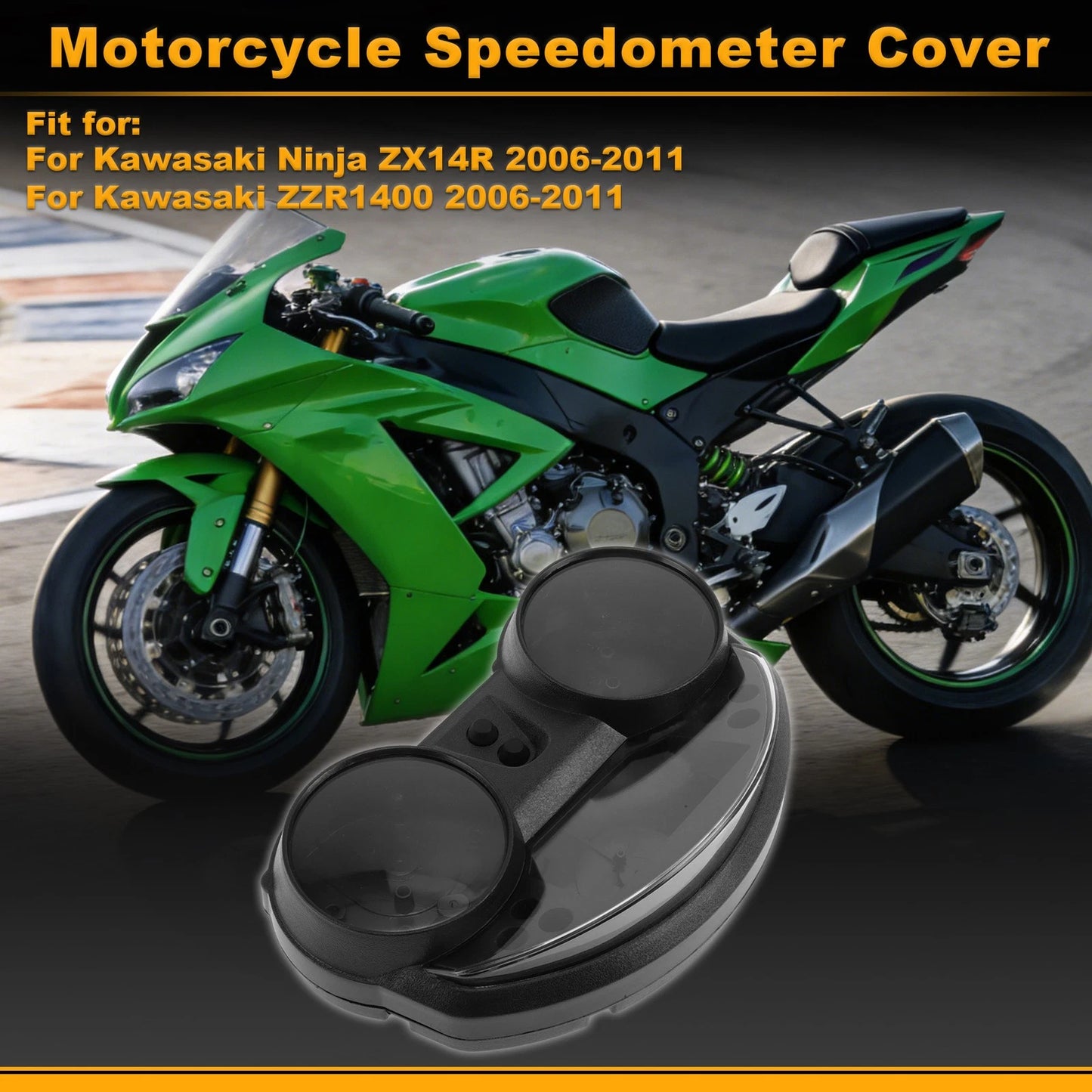 Speedometer Gauge Cover / Plastic / for Kawasaki Ninja ZX14R (2006–2011)