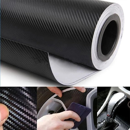 Carbon Fiber Car Vinyl Wrap Film Sheet Decal Sticker 127x30 cm