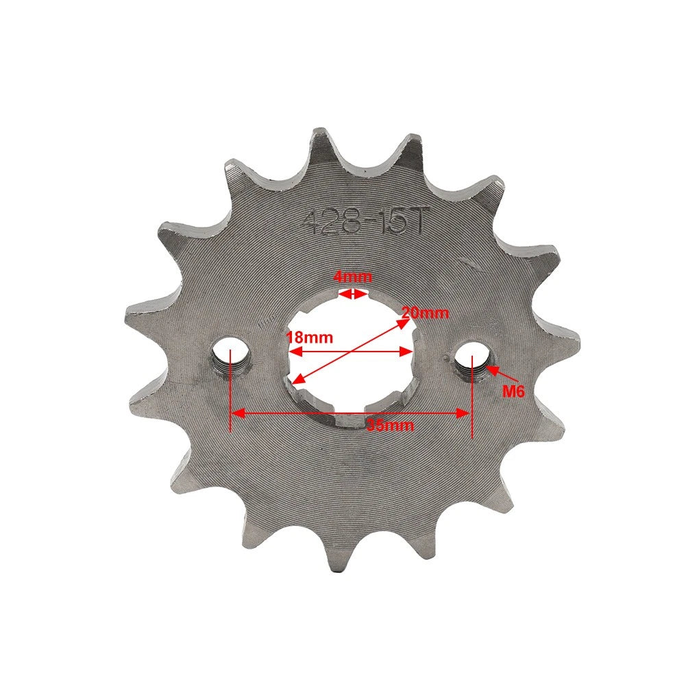 20mm 17T Front Sprocket for 125cc ATV Pit Dirt Quad Bike