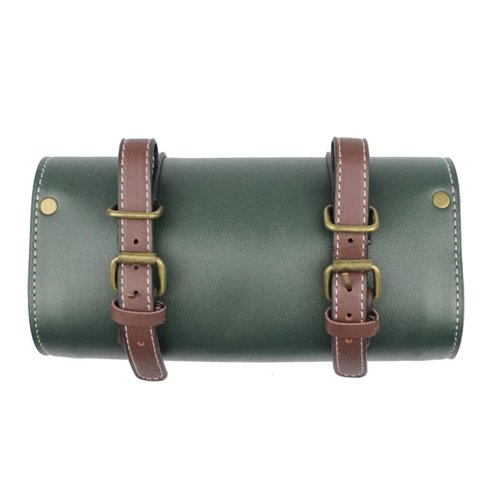 Universal Motorcycle Front Fork Tool Bag Pouch Saddle Bag - Green